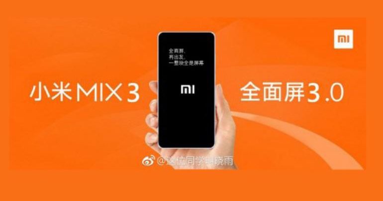 Xiaomi Mi Mix 3 Specs: New Screenshot Reveals Display Details