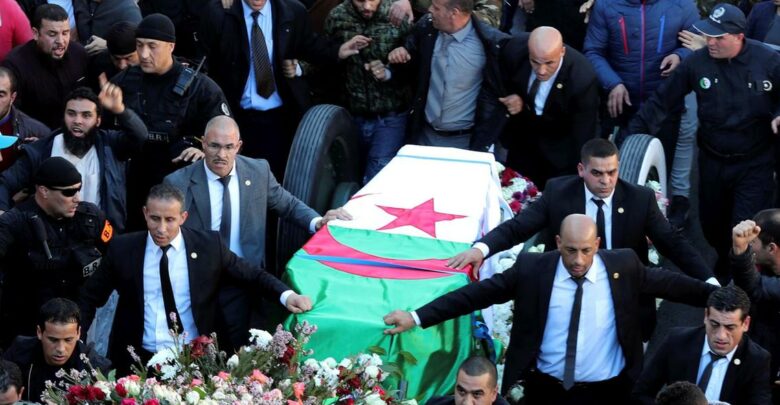 Algerians Turn Out In Large Numbers To Mourn Powerful Army Chief Ahmed Gaid Salah