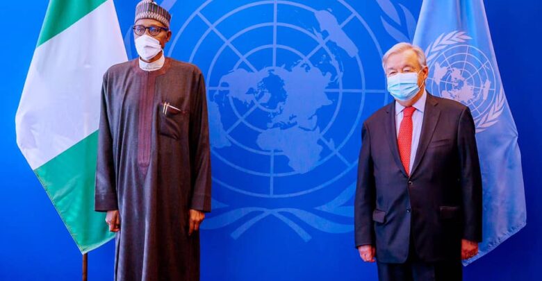Nigerian President Buhari Thanks UN Secretary-General Guterres For Visiting Country
