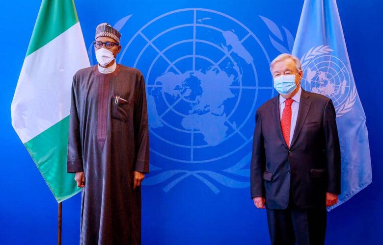 Nigerian President Buhari Thanks UN Secretary-General Guterres For Visiting Country